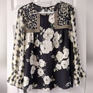 Cato Mixed Print Blouse – Floral, Geometric & Animal Print Size 14/16W